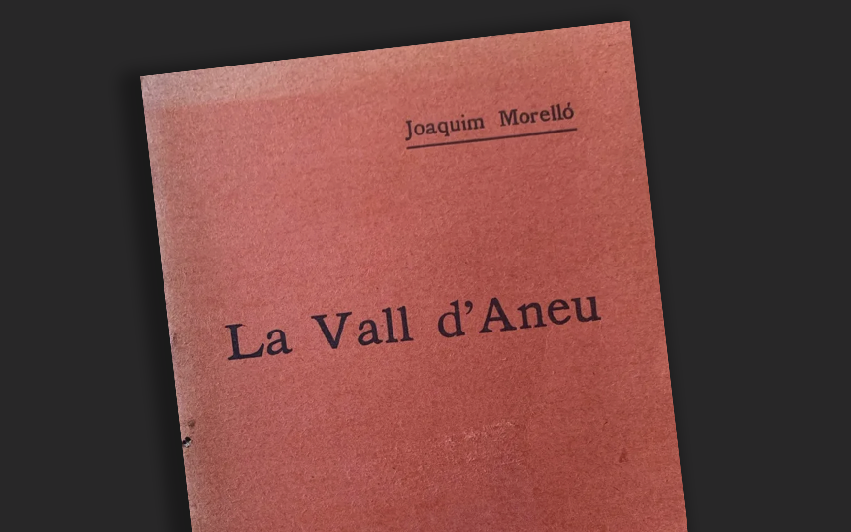 Presentació editorial La Vall d'Àneu